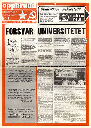 Oppbrudd nr. 1, 1973
