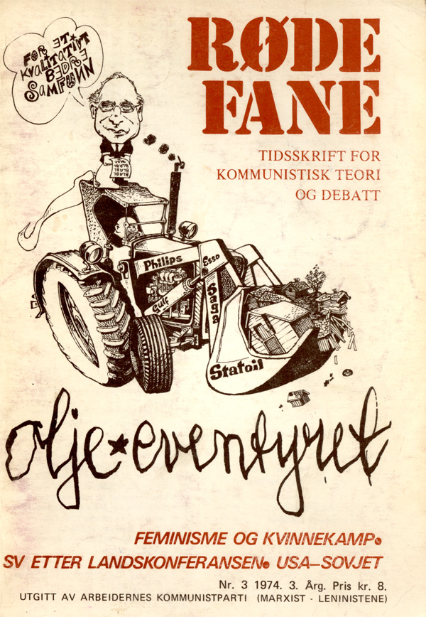 Forside Røde Fane nr 3, 1974