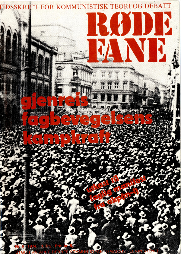 Forside Røde Fane nr 6, 1974